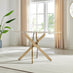 Leonardo Rectangular White Marble Glass and Gold Metal 4 Seater Dining Table