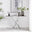 Leonardo Brown/Grey Marble Glass and Silver Console Table
