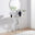 Leonardo White Marble Glass and Silver Console Table