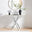 Leonardo White Marble Glass and Silver Console Table