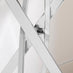 Leonardo White Marble Glass and Silver Console Table