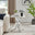 Leonardo Square White Marble Glass and Silver Side Table