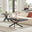 Leonardo Rectangular Black Wood Veneer Coffee Table