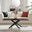 Leonardo Rectangular Black Wood Veneer Coffee Table