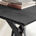 Leonardo Square Black Wood Veneer Side Table