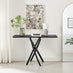 Leonardo Black Wood Veneer Console Table