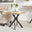 Leonardo Square Oak Veneer and Black Side Table