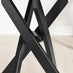Leonardo Square Oak Veneer and Black Side Table