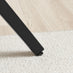 Leonardo Square Oak Veneer and Black Side Table