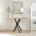 Leonardo Oak Veneer Console Table
