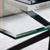 Leonardo Rectangular Glass and Black Coffee Table