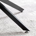 Leonardo Rectangular Glass and Black Coffee Table