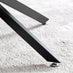Leonardo Rectangular Glass and Black Coffee Table