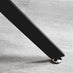 Leonardo Square Glass and Black Side Table