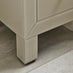 Lexi Small Slimline Taupe 3 Drawer Mirrored Bedside Table