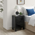 Lexi 3 Drawer Black Mirrored Bedside Table
