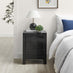 Lexi 3 Drawer Black Mirrored Bedside Table