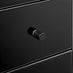 Lexi 3 Drawer Black Mirrored Bedside Table