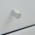 Lexi 3 Drawer White Mirrored Bedside Table