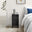 Lexi 3 Drawer Black Slim Mirrored Bedside Table