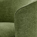 Liode Green Fabric Round Swivel Accent Chair