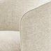 Liode Cream Fabric Round Swivel Accent Chair