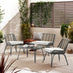 Lisbon Grey Rattan 4 Seat Garden Sofa & Chairs Set