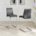 2x Lorenzo Black Faux Leather Counter Stools