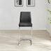 2x Lorenzo Black Faux Leather Counter Stools