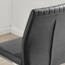 2x Lorenzo Black Faux Leather Counter Stools