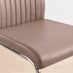 2x Lorenzo Cappuccino Beige Faux Leather Counter Stools