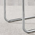 Enna White Glass Extending Dining Table with 6 Green Fabric Lorenzo Chairs