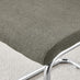 2x Lorenzo Grey Fabric Dining Chairs Silver Legs