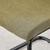2x Lorenzo Sage Green Fabric Dining Chairs Black Legs