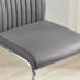 2x Lorenzo Elephant Grey Faux Leather Counter Stools