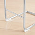 2x Lorenzo Elephant Grey Faux Leather Counter Stools