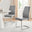 2x Lorenzo Grey Faux Leather Dining Chairs