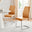 2x Lorenzo Mustard Yellow Faux Leather Dining Chairs