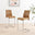 2x Lorenzo Tan Faux Leather Counter Stools