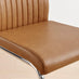 2x Lorenzo Tan Faux Leather Counter Stools