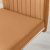 2x Lorenzo Tan Faux Leather Dining Chairs