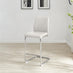 2x Lorenzo White Faux Leather Counter Stools