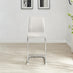 2x Lorenzo White Faux Leather Counter Stools