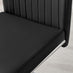 2x Lorenzo Black Faux Leather Dining Chairs
