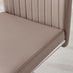 2x Lorenzo Cappuccino Beige Faux Leather Dining Chairs