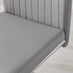 2x Lorenzo Grey Faux Leather Dining Chairs