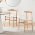2x Lugar Solid Beech Wooden Rope Dining Chairs