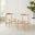 2x Lugar Solid Beech Wooden Rope Dining Chairs