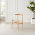 2x Lugar Solid Beech Wooden Rope Dining Chairs