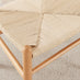 2x Lugar Solid Beech Wooden Rope Dining Chairs